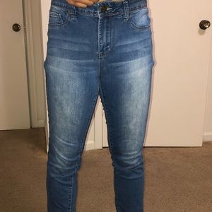 Denim skinny jeans